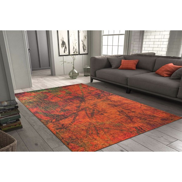 Tæppe (140 x 190) Fusion Chenille - Orange AL 09