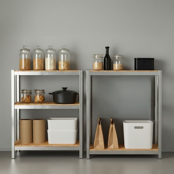 Kraftig justerbar reol, 180x60x30 cm