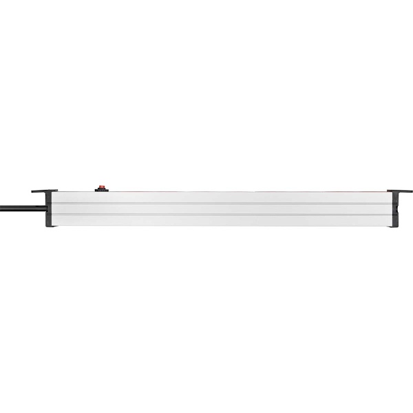 Alu-Line 8-vejs 19" Stikkontakt til afbryderbokse PG Stik 2,00 m Sort/Rød C14