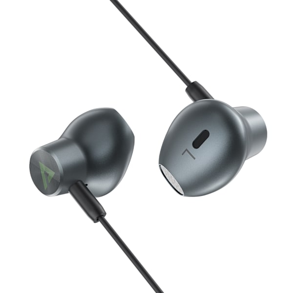 In-ear hörlurar för iPhone iPad med Lightning-kontakt 1,2 m svart