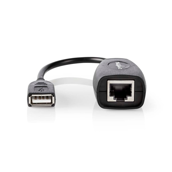 Aktiivinen USB-kaapeli | USB 1.1 | USB-A Uros | RJ45 Naaras | 12 Mbps | 0.20 m | Pyöreä | Niklattu | PVC | Kupari | Laatikko