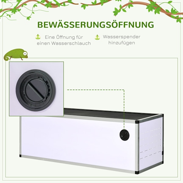 Terrarium Reptiluppfödningsbox För Reptiler Amfibier Spindeldjur Tillverkad Av Aluminium Vit + Silver + Svart 120 X 40 X 40 Cm