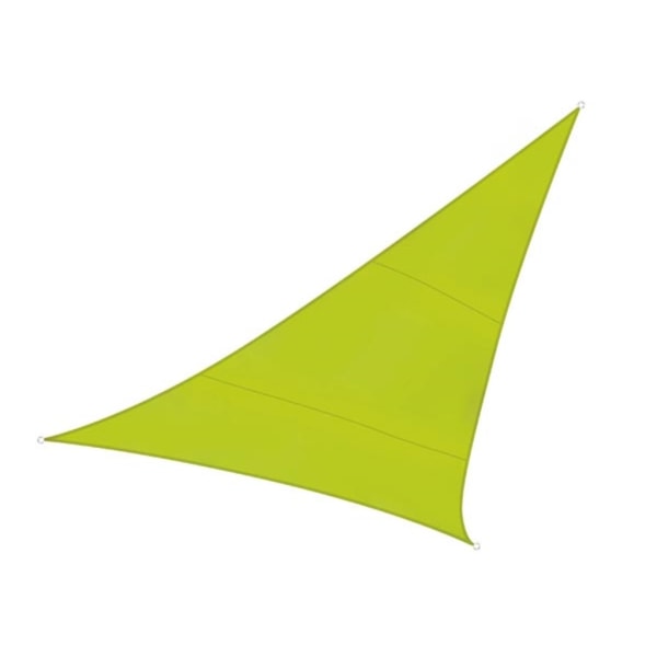 Varjostuspurje – kolmio – 3,6 x 3,6 x 3,6 M – väri: limenvihreä