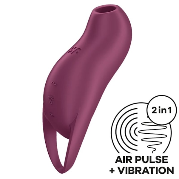 Satisfyer - Pocket Pro 1 Clitoris Stimulator Granat