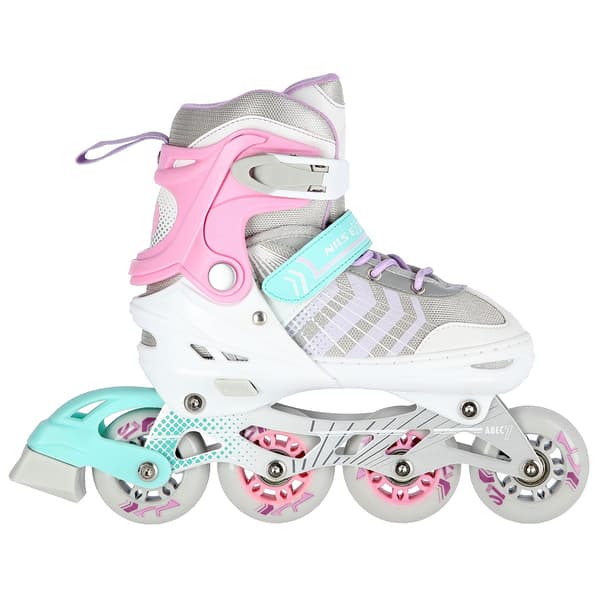 4-i-1 inline- og skøjter, pink, størrelse M (34-38)