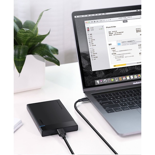 USB-C - micro USB-B SuperSpeed ​​3.0 kaapeli 1m musta