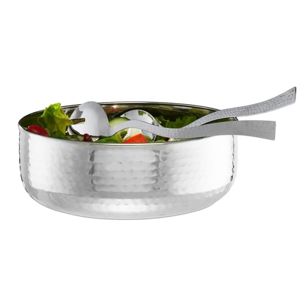Salatskål med bestik