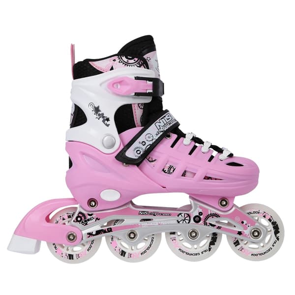 4-i-1 inline/skøjter, pink, størrelse S (31-34)