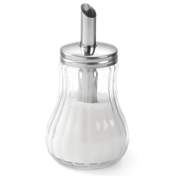 Glassukkerskål med sukkerdispenser diameter 80mm 200ml - Hendi 452400