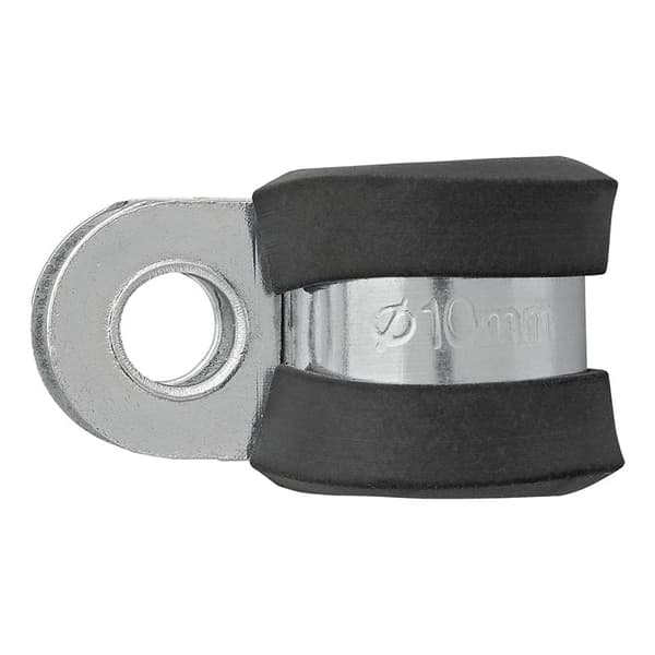 Kabelklemme 10 mm med gummibeskyttelse