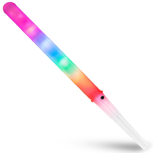 Lysende LED-sukkerpinde, 7 funktioner, sæt med 50 stk.