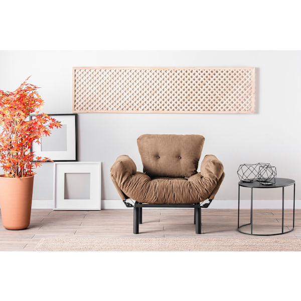 Wing Chair Nitta Single - Lysebrun