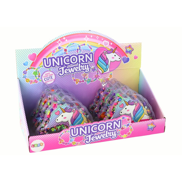 Unicorn armbåndssæt: perler, vedhæng og personlige smykker