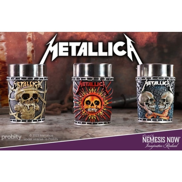 Metallica Shot Glasses Pushead Art 3-Pack