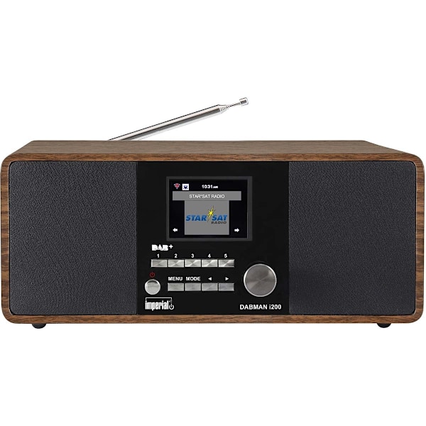 DABMAN i200 Multifunktionel stereoradio DAB+/FM/internet i trælook