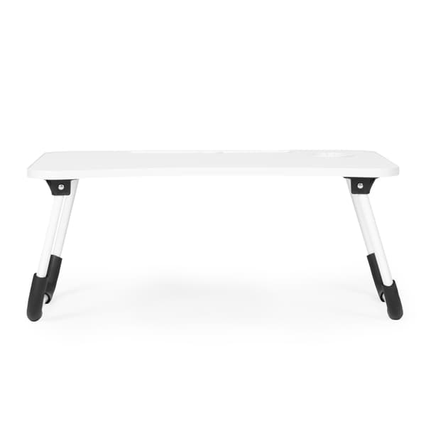Hopfällbart laptopstativ, 60x40 cm, vit