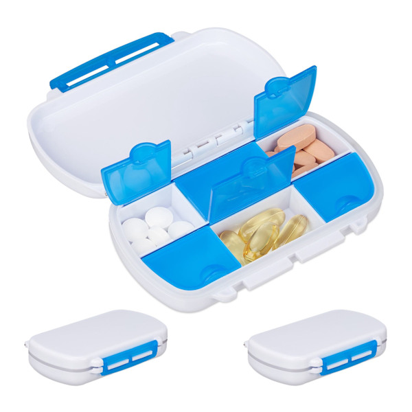 Set med 3 Pocket Pill Boxes