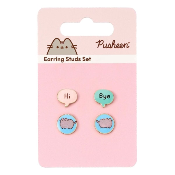 Pusheen Stud Earrings 2 kpl "Hei , hei"