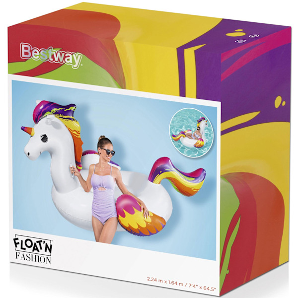 Badmadrass Supersized Unicorn Ride-On 2.24m x 1.64m