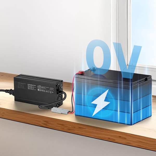 12V LiFePO4-batteriladdare 14,6V 10A, Anderson, LED