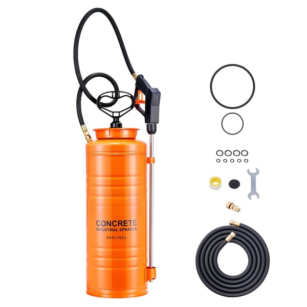 Industriel 14L pumpespray i rustfrit stål, messingdyser