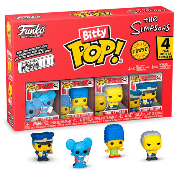 Kliande Bitty POP-figur från The Simpsons, 4-tums samlarobjekt