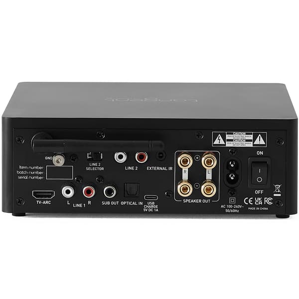Bluetooth-levysoitinvahvistin HDMI-liitännällä – musta