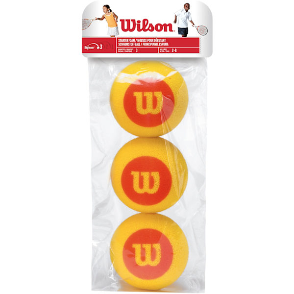 Wilson Starter Foam - tennispallo, 3 kpl