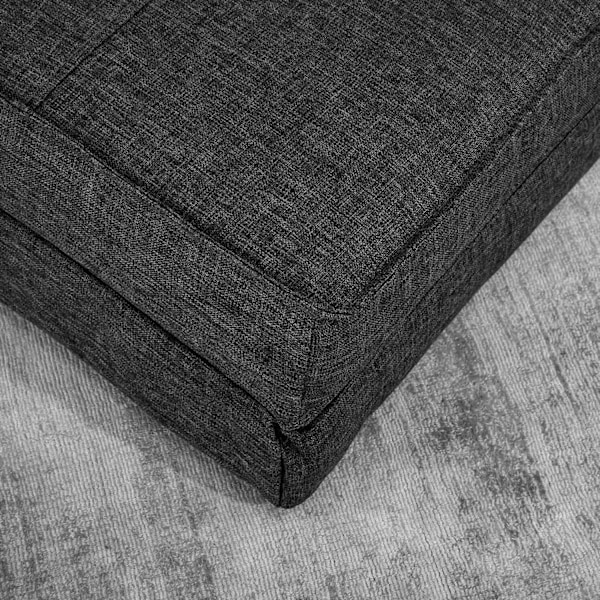 Gulvsofa foldbar lænestol gulvstol 5-trins justerbar foldbar lænestol sovesofa enkelt sofa mørkegrå 61 x 73 x 58 cm |