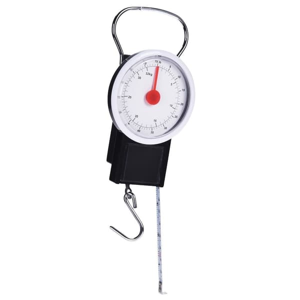 Vaaka matkatavaroille (max 32 kg) mittanauhalla