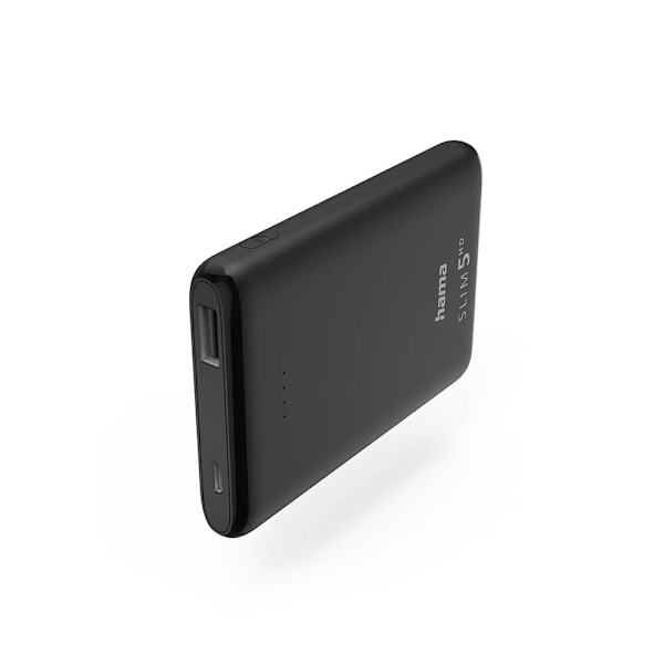 HAMA Powerbank Slim 5000mAh musta