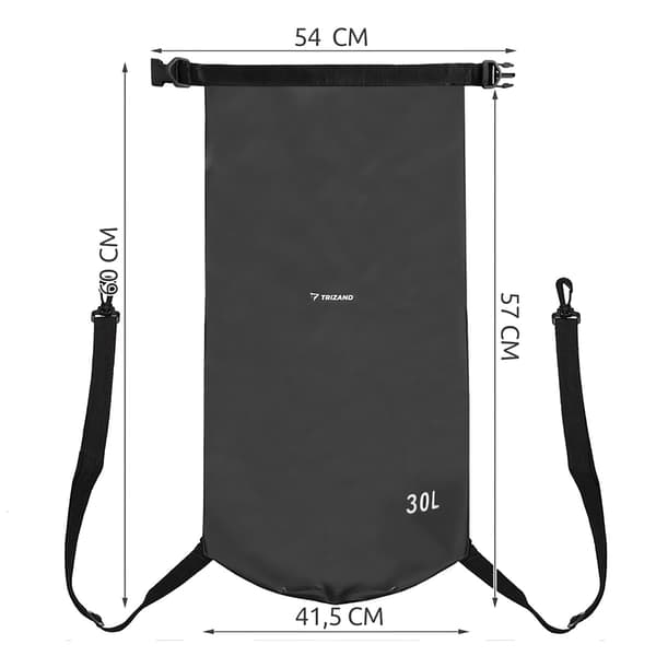 Vedenpitävä laukku 30L musta 23568