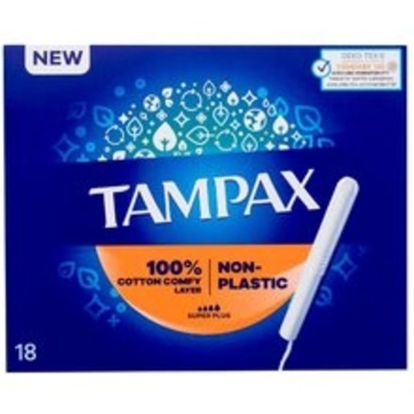 Tampax - Non-Plastic Super Plus - Tampon 18.0ks