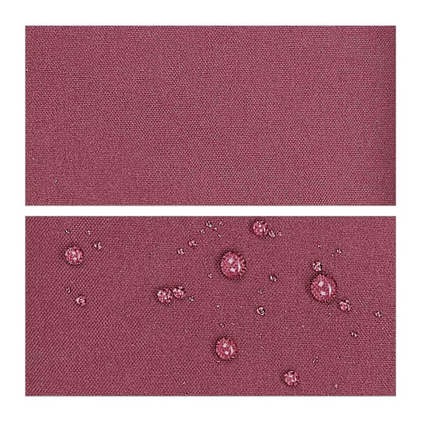 Solsejl polyester trekantet bordeaux