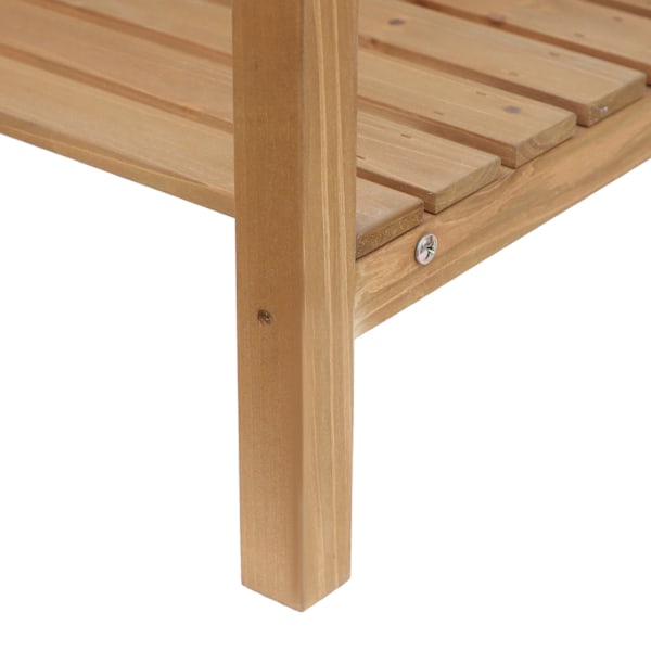 Plantebord Havebord Med Kar Lavet Af Grantræ, H112Cm, Til Havearbejde Og Plantepleje