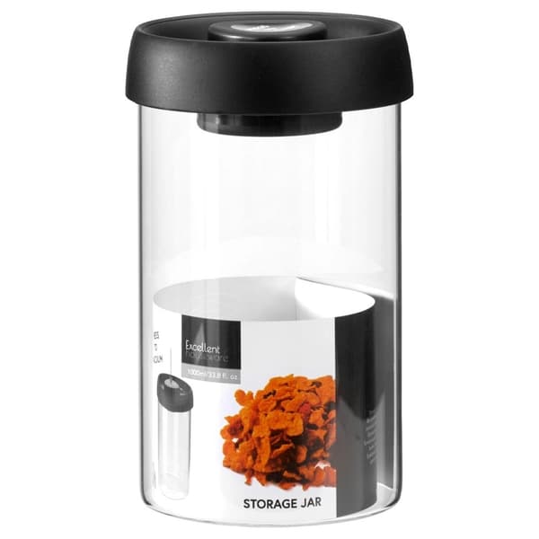 Lasinen tyhjiösäilytysastia kannella, 800 ml