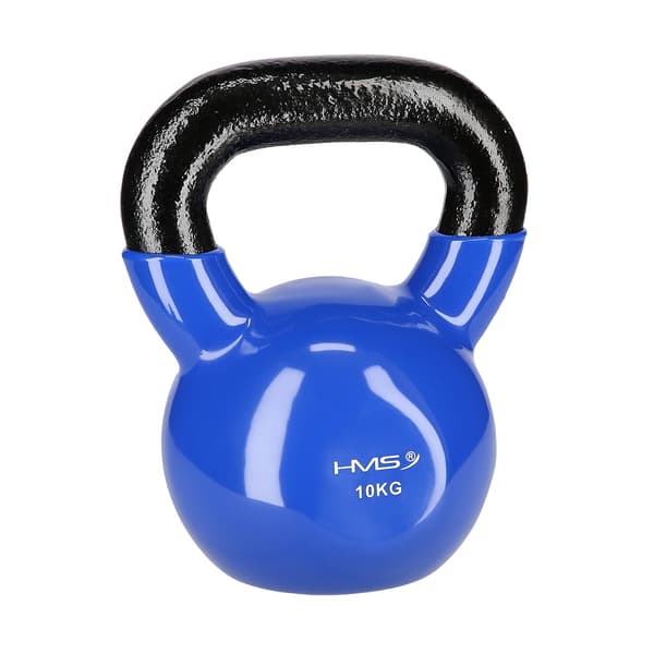 10 kg Støbejern Kettlebell – Blå