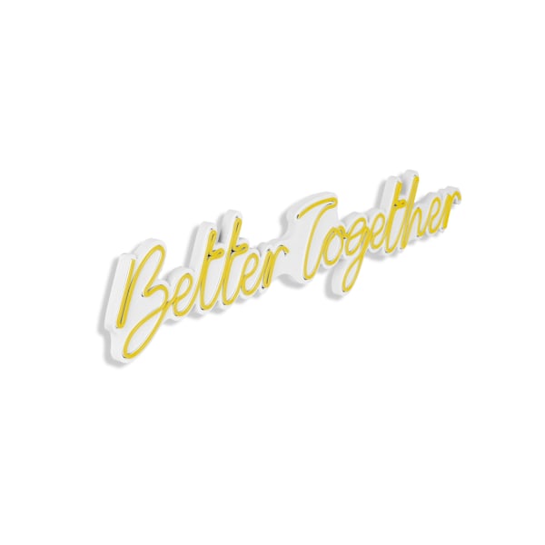 Dekorativ Plast Led Belysning Better Together - Gul