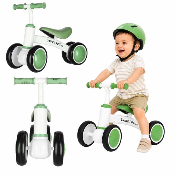 Balancecykel til småbørn, 4 hjul, EVA-hjul, 18+ måneder