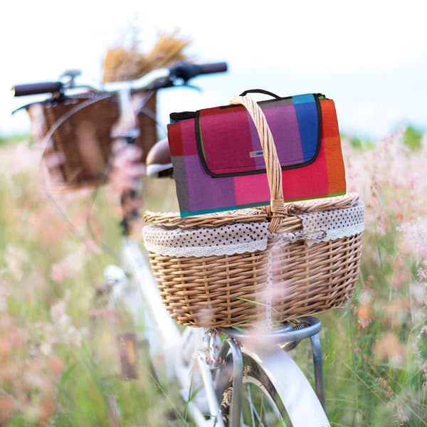 Picknickfilt 200 x 200 cm rutig