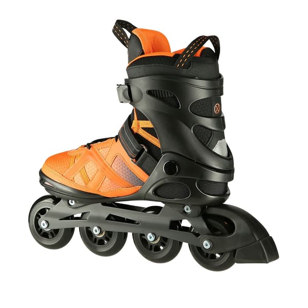 Inline-skøjter, sort-orange, størrelse 41