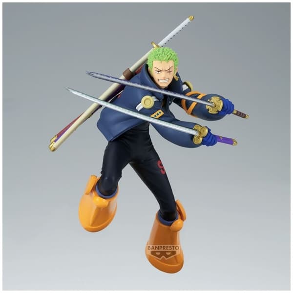 One Piece Roronoa Zoro Battle Record Figur, 16 cm samleobjekt