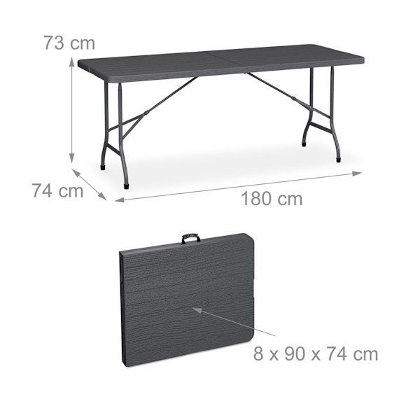 Fällbart trädgårdsbord