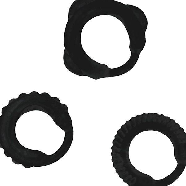 Addicted Toys - C-Ring Sæt Sort