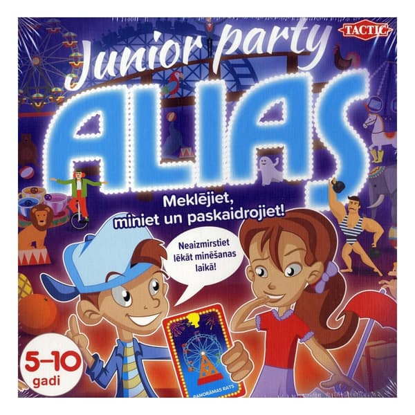 Tactic Board Game Spēle "Party Alias ​​Junior" (på lettisk sprog.)