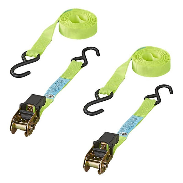 Knytband med spärr + 2 krokar 5 meter - set med 2 delar