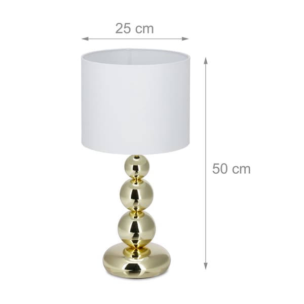 Guld bordslampa