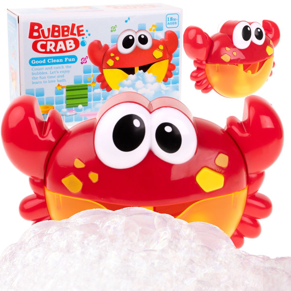 Bubble generator skum bad leksak krabba