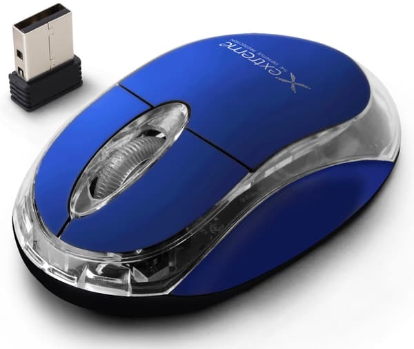 Extreme Wireless 2,4Ghz optinen hiiri 3D USB Harrier Blue