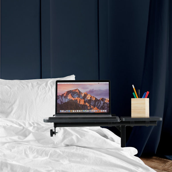 Höjdjusterbart laptopbord med hjul